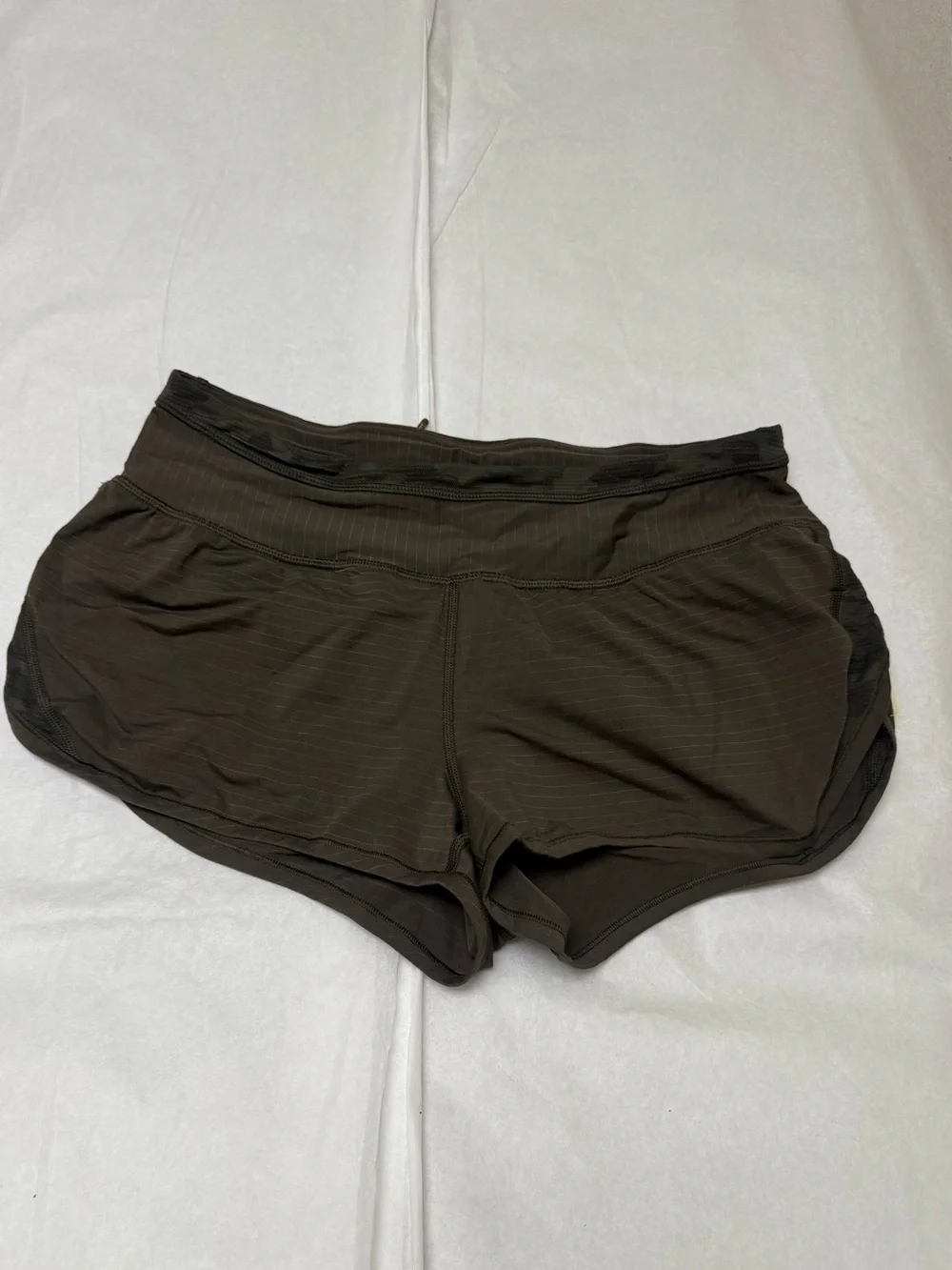 lululemon athletica Speed Up Shorts in a dark earth or olive green 🟢